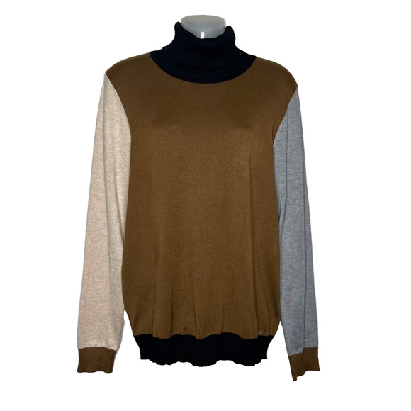 Calvin Klein Sweaters - Calvin Klein Turtleneck Sweater Women's XL Colorblock